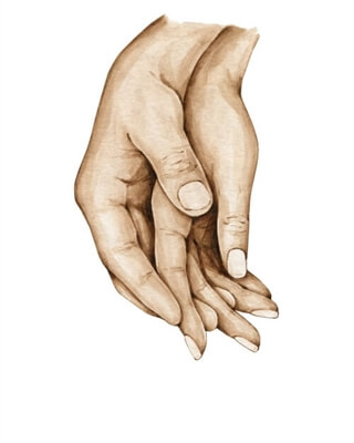 Hållande händer (färger) - Poster